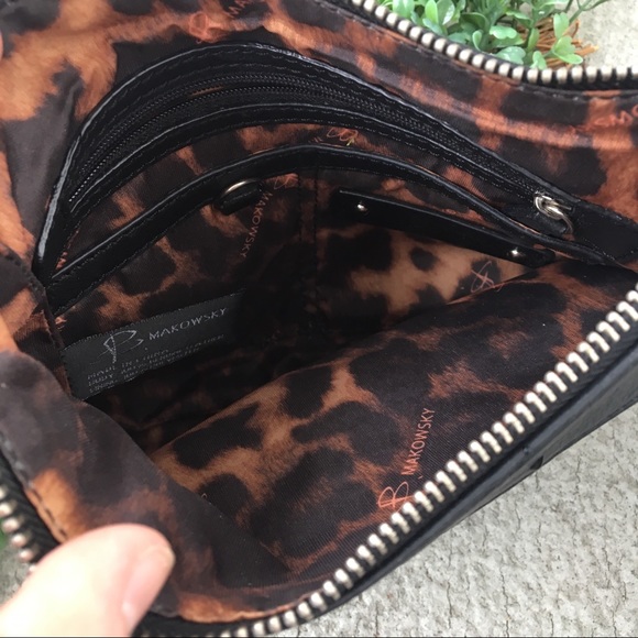 B. Makowski Studded Leather Mini Shoulder Bag - Picture 3 of 6